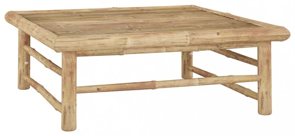 bambusz kerti asztal 65 x 65 x 30 cm
