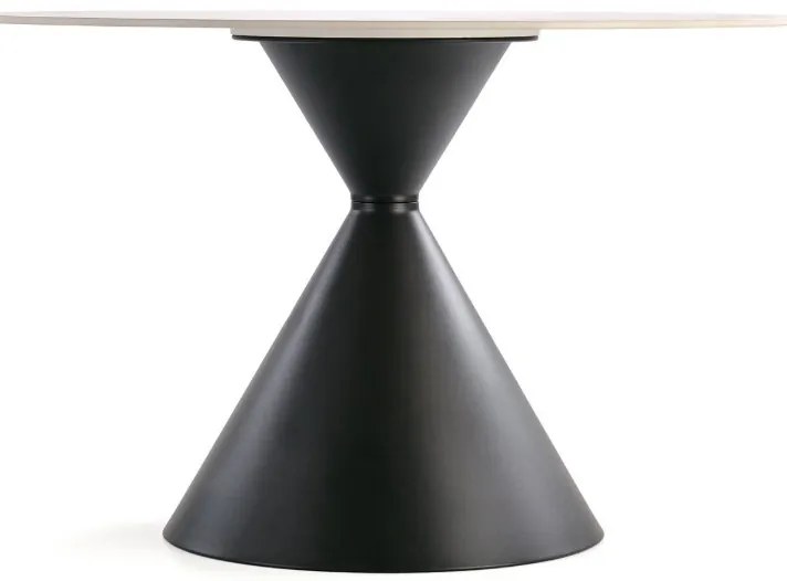 Garet kör étkezőasztal fehér márvány 120cm