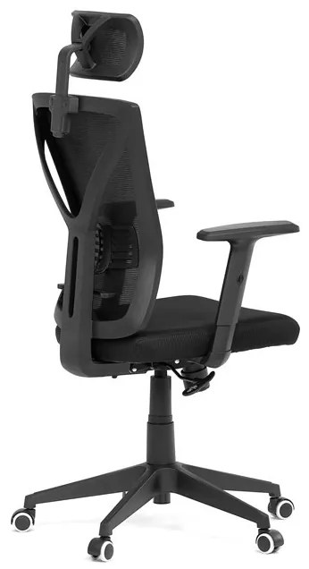 Fekete Hálós Irodai Szék, Hinta Mechanikával. KA-Q851 BK