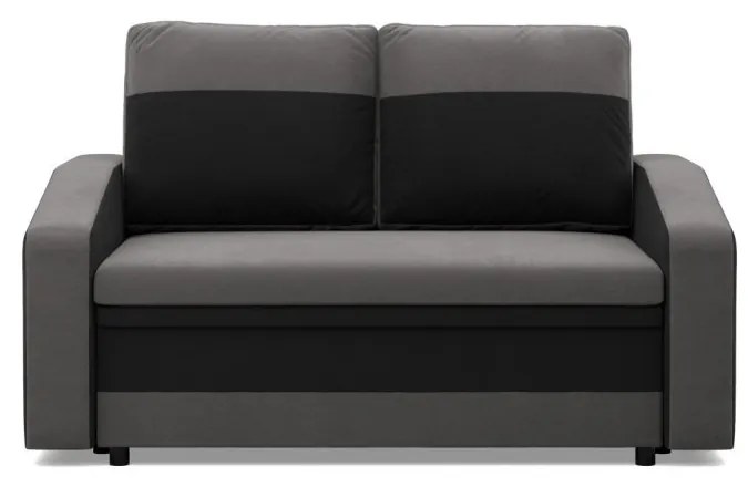 Hewlet kanapé, szövet anyag, szürke - fekete