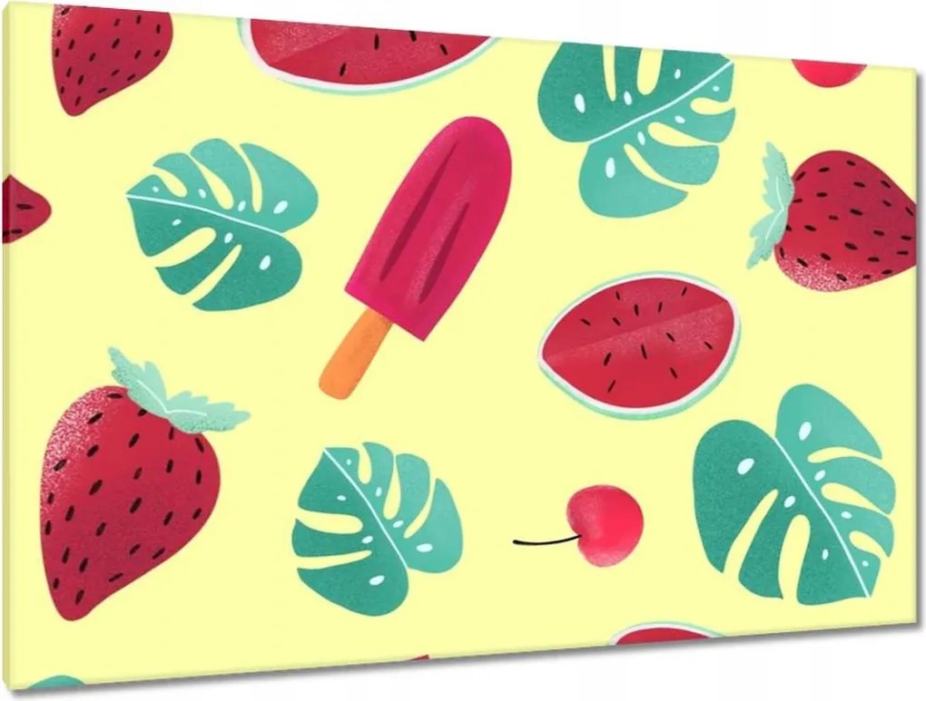 Képek 120x80 Monstera Levél Fagylalt Görögdinnye