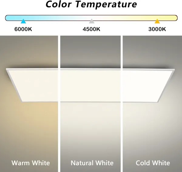 Brilagi - LED dimmelhető mennyezeti lámpatest SLIMFRAME LED/80W/230V 120x60 cm fehér + távirányító