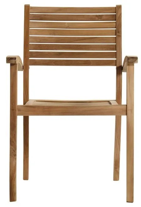 Natúr színű tömörfa kerti szék Sunderland – Hartman