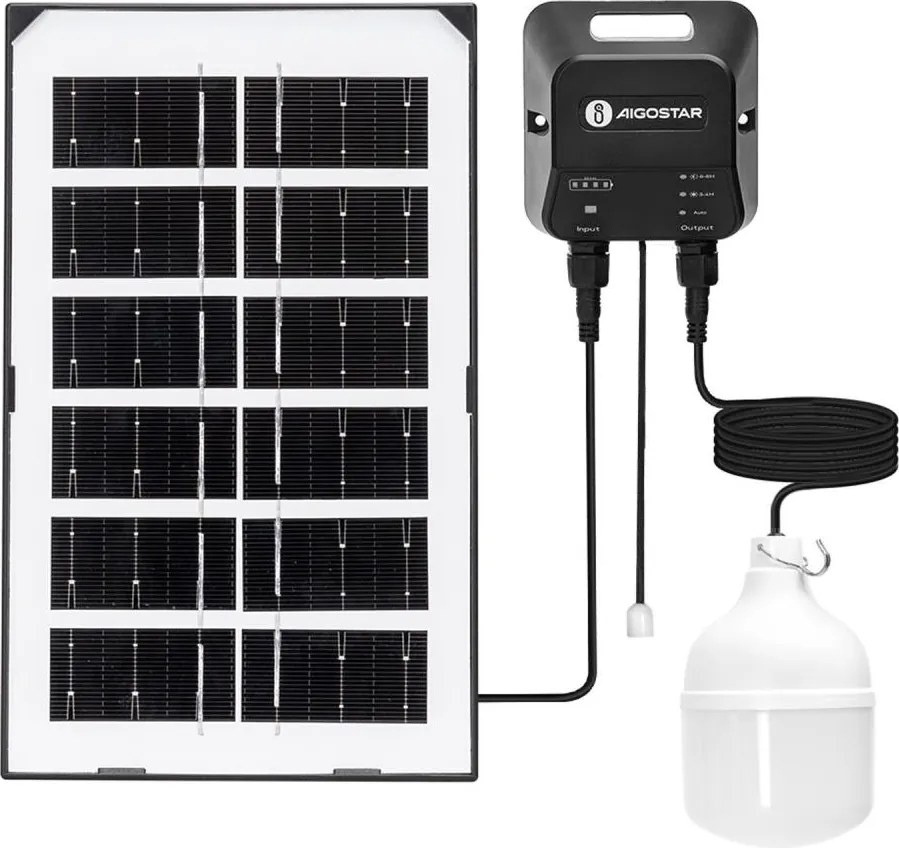 Aigostar - LED napelemes csillár/35W/12V 3000 mAh 6500K átm. 10 cm