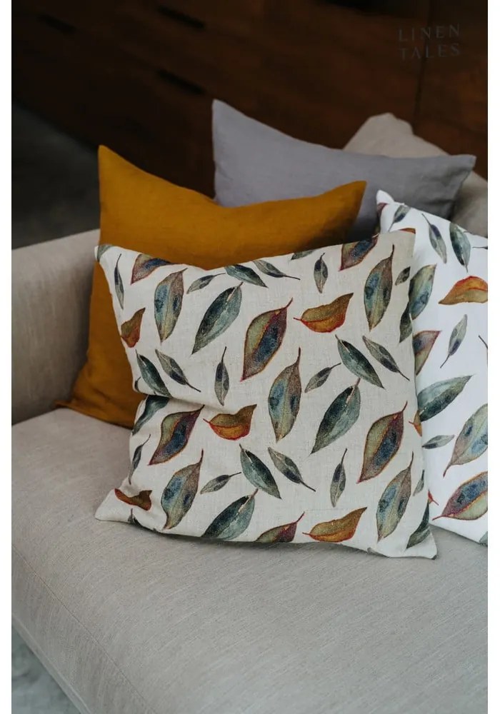 Len párnahuzat 50x50 cm Golden Fall – Linen Tales