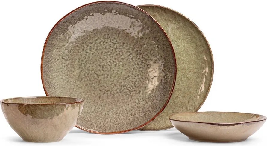Agyagkerámia étkészlet 16 db-os Nephrite – Bonami Selection