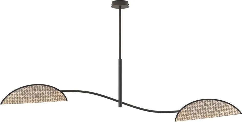 Emibig modern mennyezeti lámpa lotus barna fekete emi1463/2