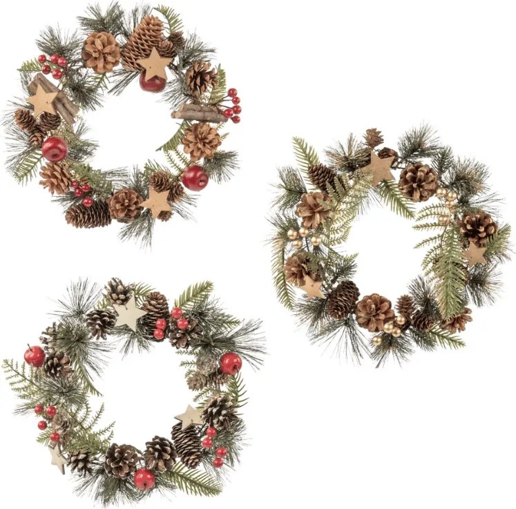 Kreatív készlet DIY CHRISTMAS koszorúk és dekorációk készítéséhez - különböző változatok