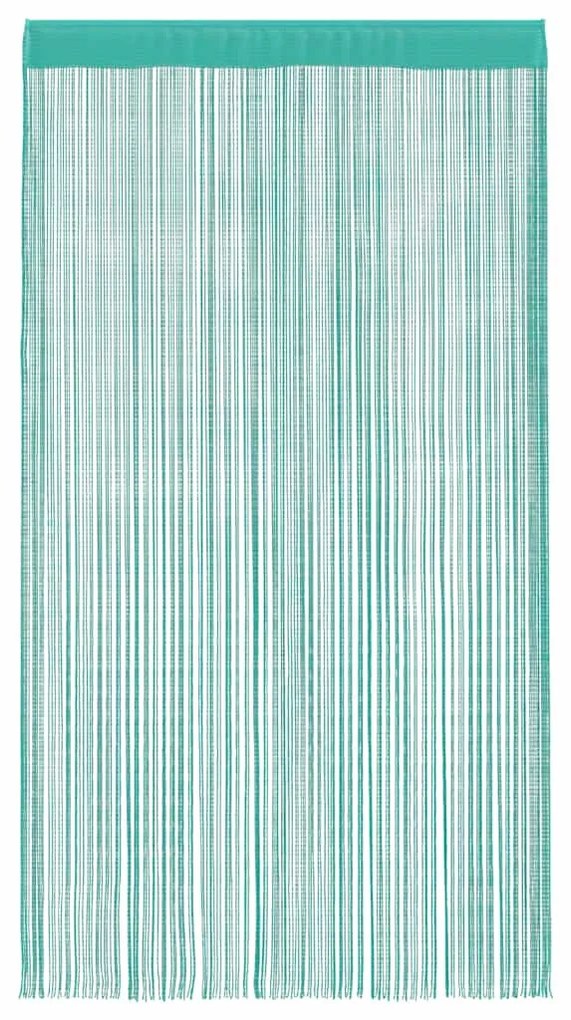 2 db türkiz zsinórfüggöny 100 x 250 cm