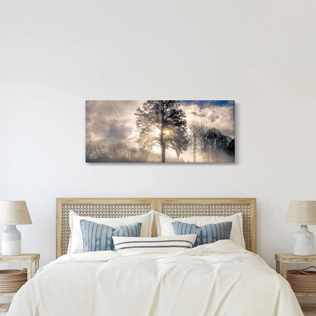 Fa a ködben képe (120x50 cm)