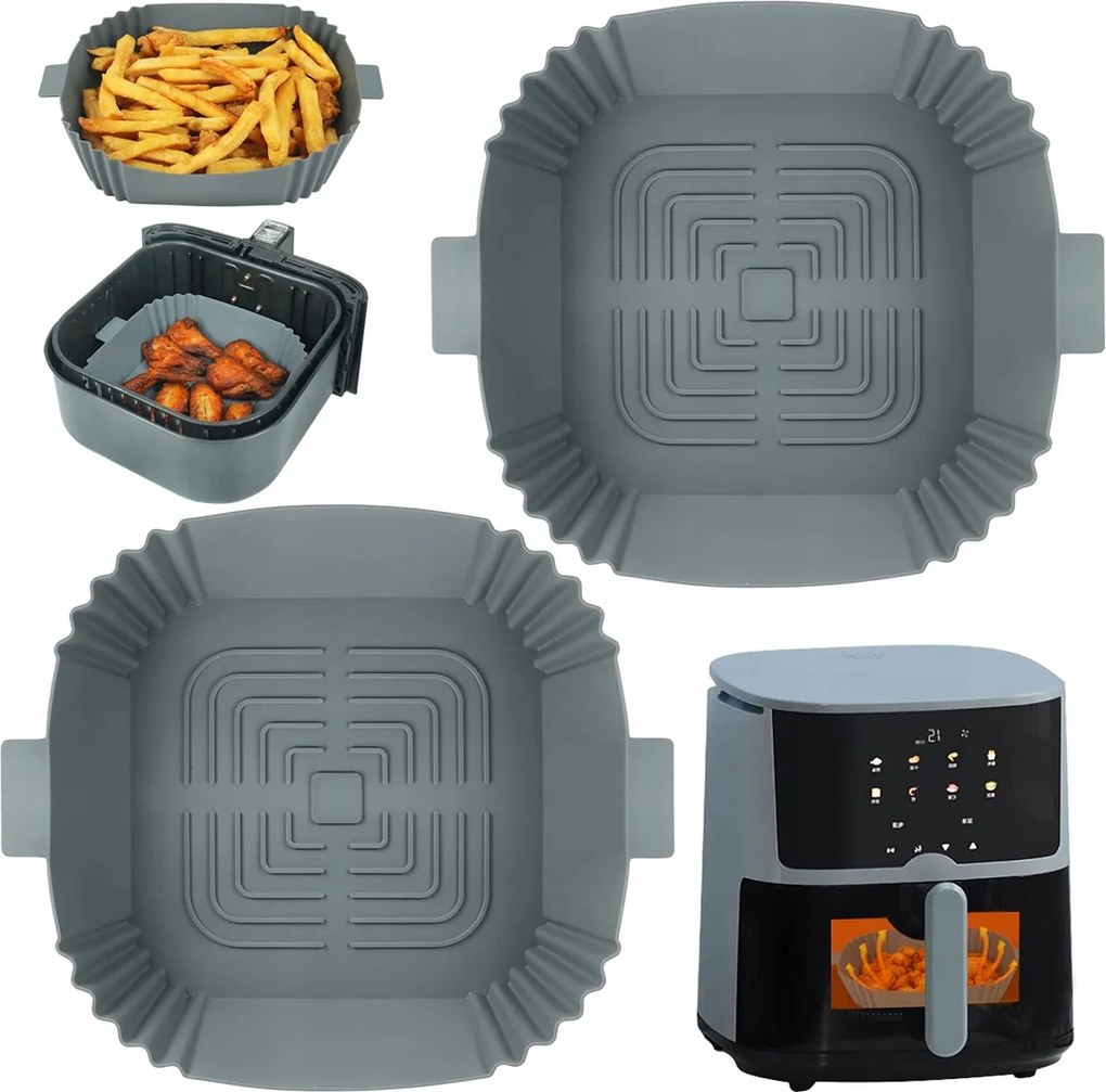 Szilikon Utántöltő Air Fryer Olajsütőhöz Zsírmentes Sütőforma