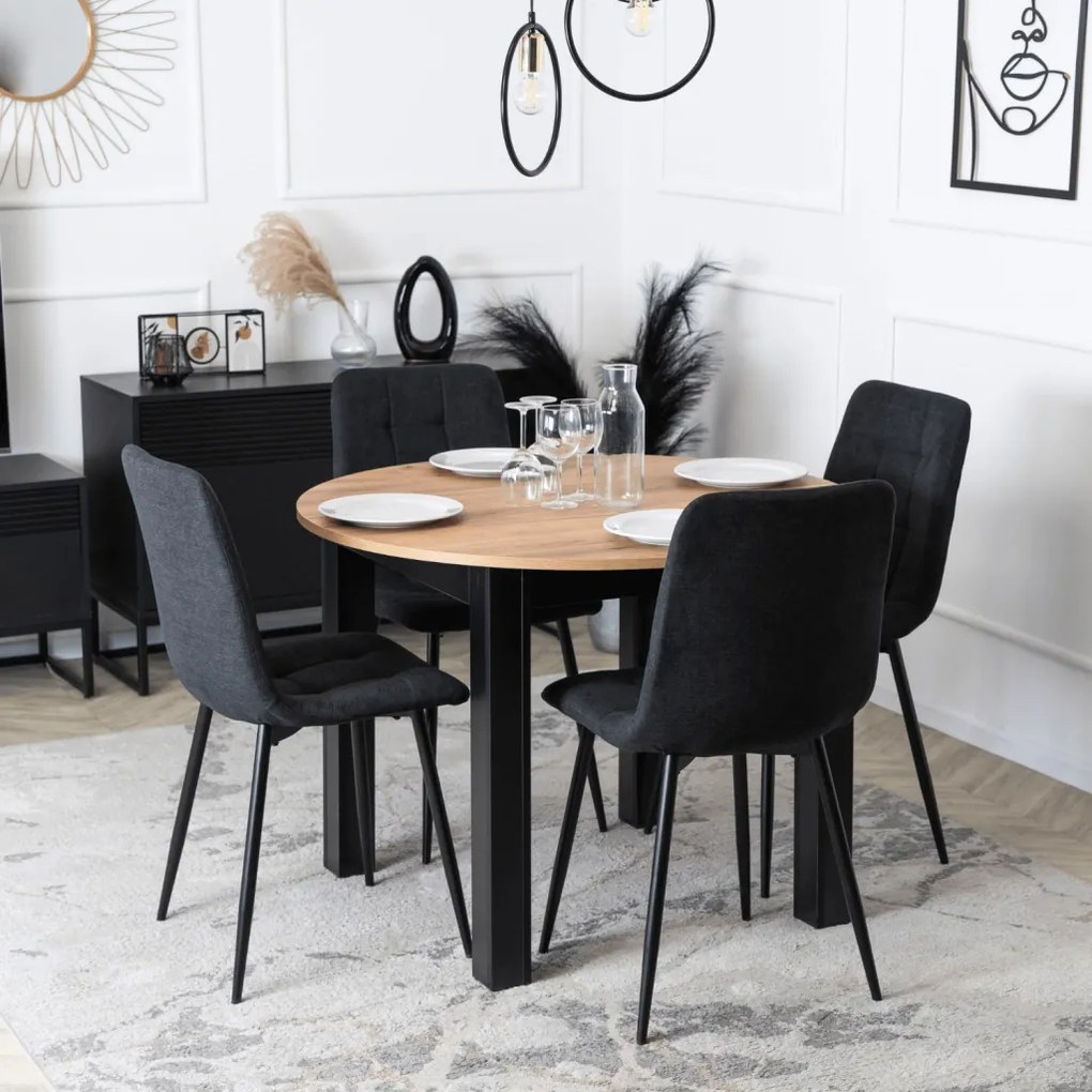 Fekete Szövet Étkezőszék. PERU 2