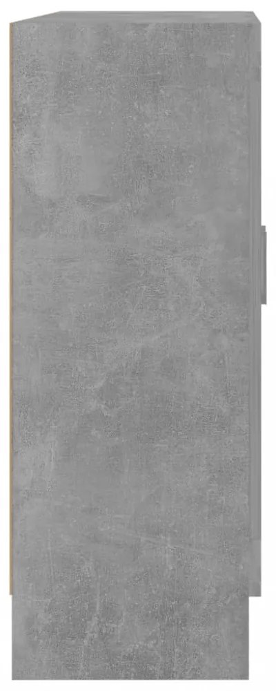 betonszürke szerelt fa könyvszekrény 82,5 x 30,5 x 80 cm