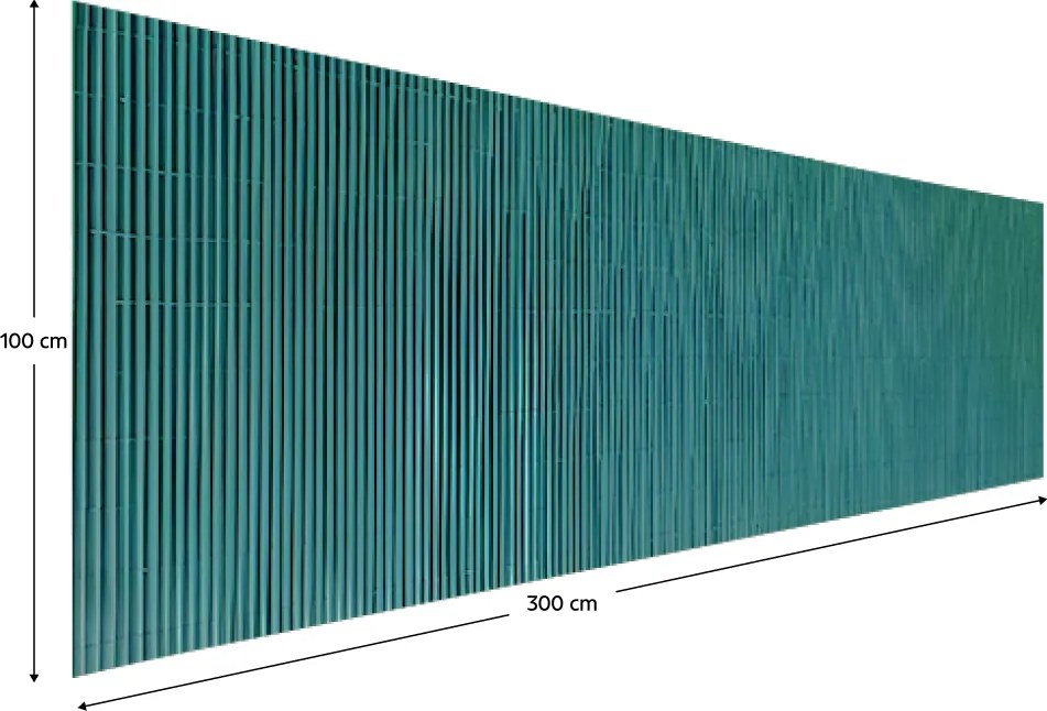 Kerti térelválasztó, zöld, 300x100 cm, ABEO