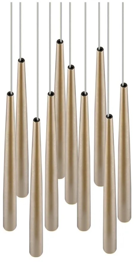 Aranyszínű LED függőlámpa ø 30 cm Cala – Trio Select