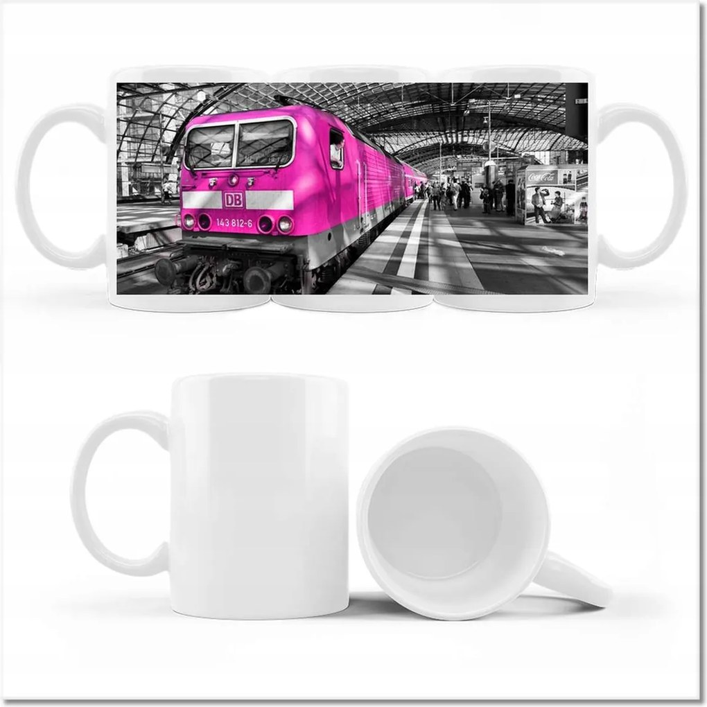 Fotó bögre Rózsaszín vonat mozdony