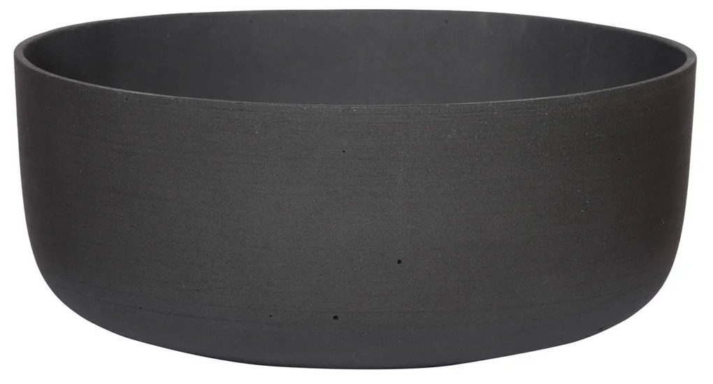 Květináč Eav, barva volcano černá, více velikostí - PotteryPots méret: S - h 12,5 cm, ⌀ 31 cm