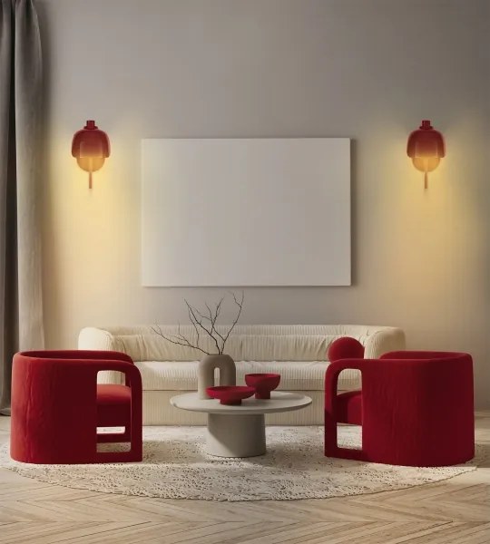 Osram - Fali lámpa DECOR COROLLE 1xG9/20W/230V piros