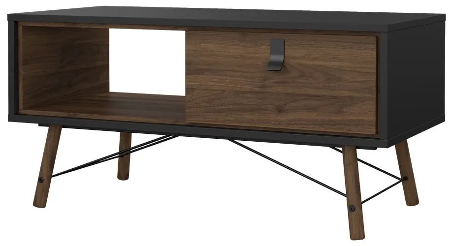 Sötétbarna dohányzóasztal 48x102 cm Ry – Tvilum