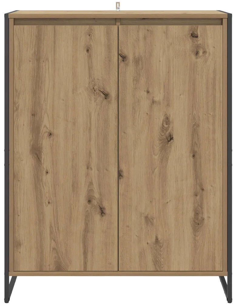 Cipőszekrény tárolóval Művészi tölgy 79 x 36 x 100 cm Faanyag