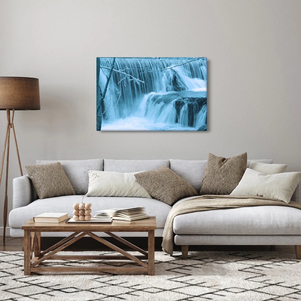 Kép - jeges vízesések (90x60 cm)