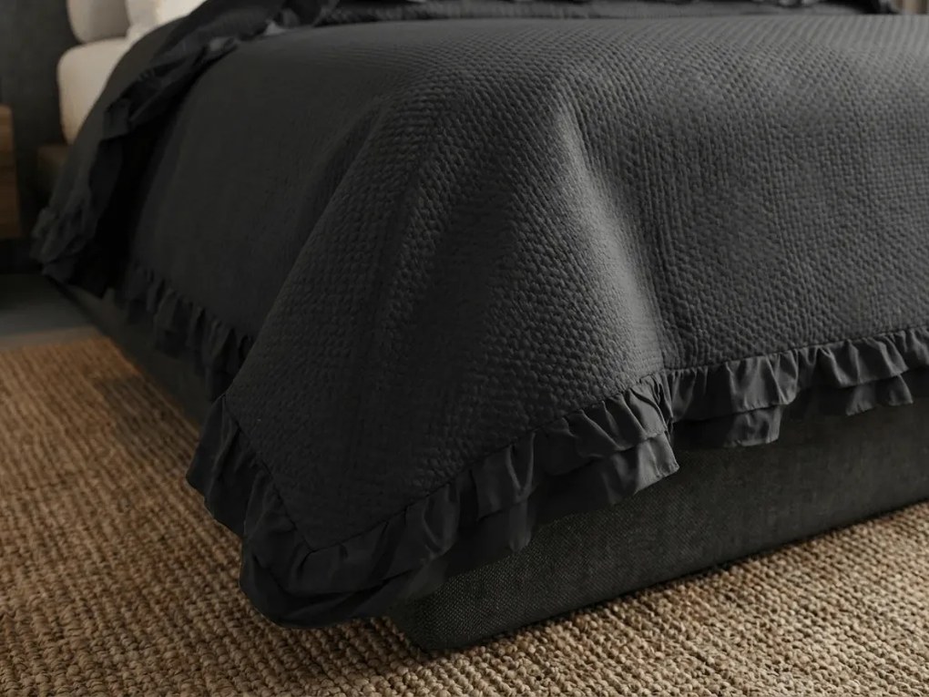 ágytakaró MONTEGO, fekete Méret: 200 x 220 cm