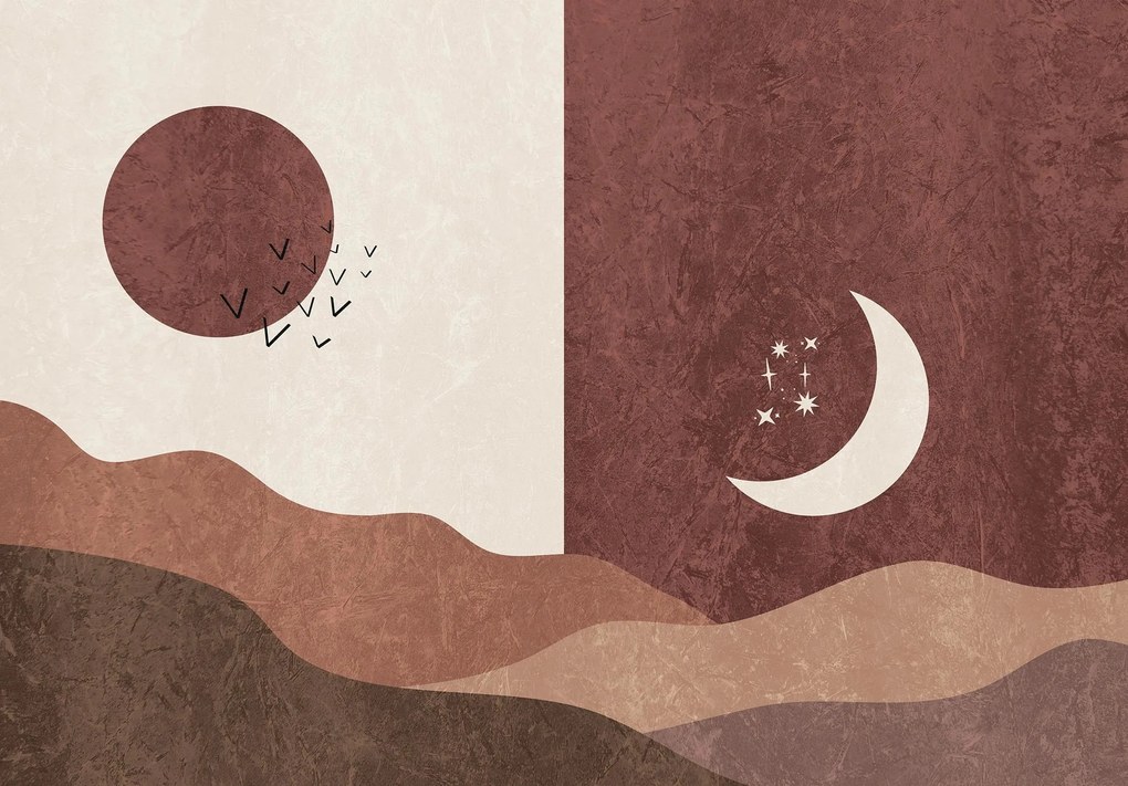 Fotótapéta grafika geometria utánzat falfestmény flizelin+RAGASZTÓ 254 x 184