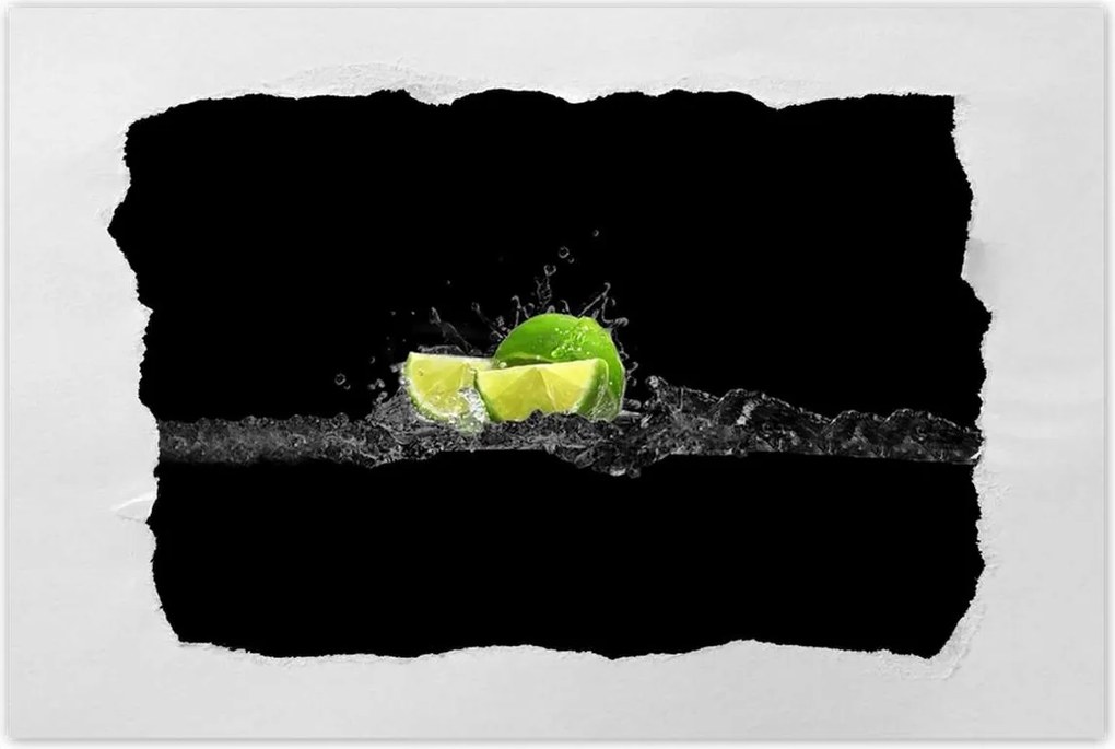 Poszterek 90x60 Lime fekete