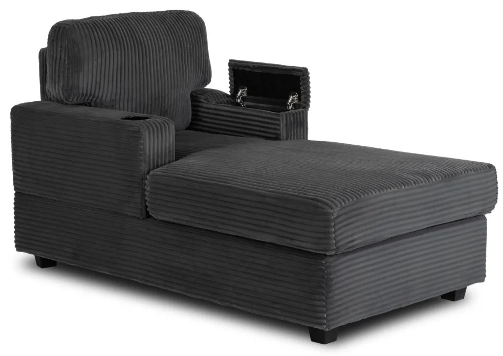 Fotel Wypoczynkowy NEO Szary Sztruksowy