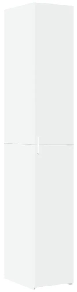 fehér szerelt fa magasszekrény 30 x 42,5 x 185 cm