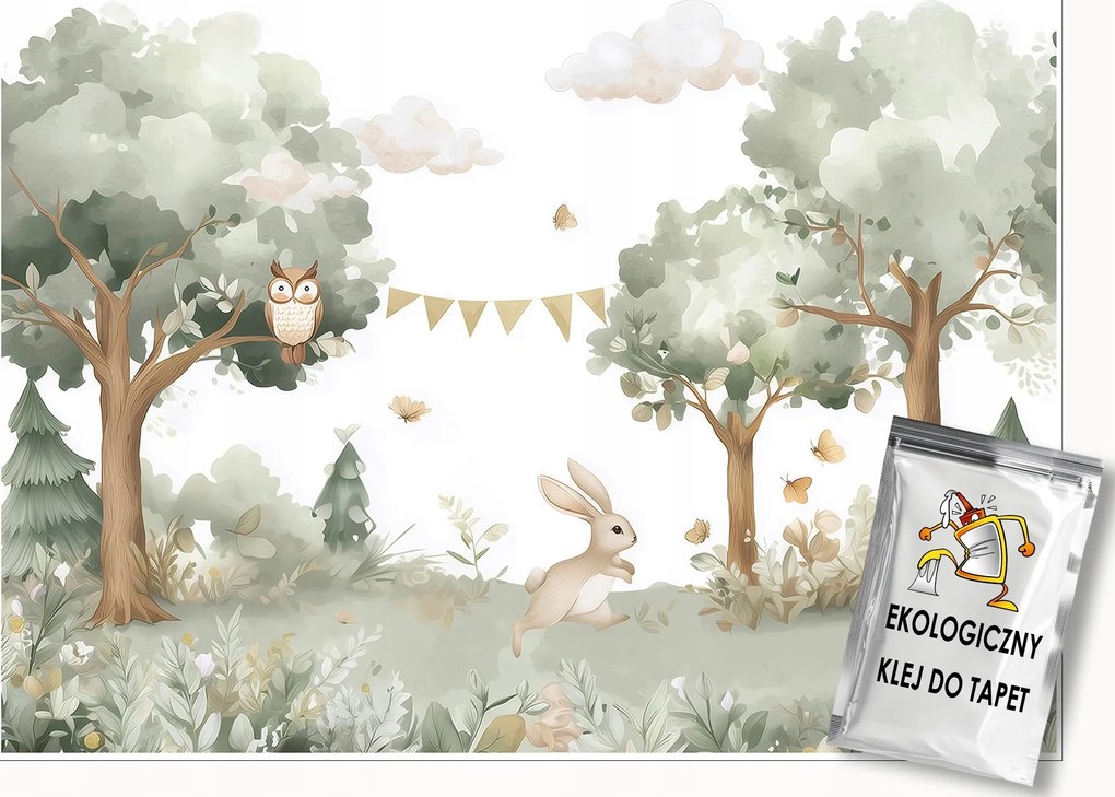 Gyerek Fotótapéta Erdő Állatok Nyúl A Gyerekszobába 300x210