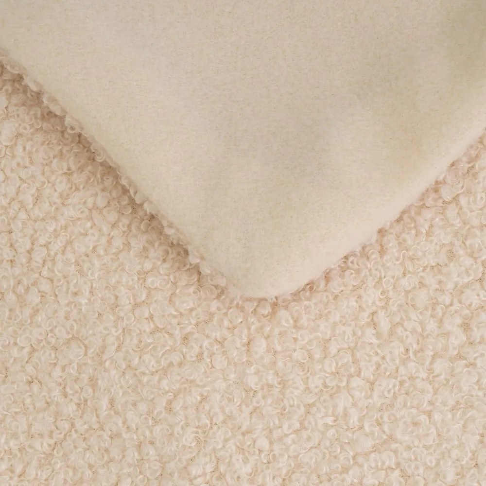Bézs buklé takaró 160x130 cm Sherpa – Casa Selección