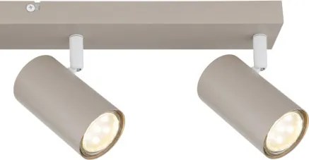 Globo 57911-4SA Mennyezeti lámpa, fém homokszínű, fehér, forgatható/dönthető, HxSzxM: 560x60x120mm, 4x GU10 35W 230V izzók nélkül