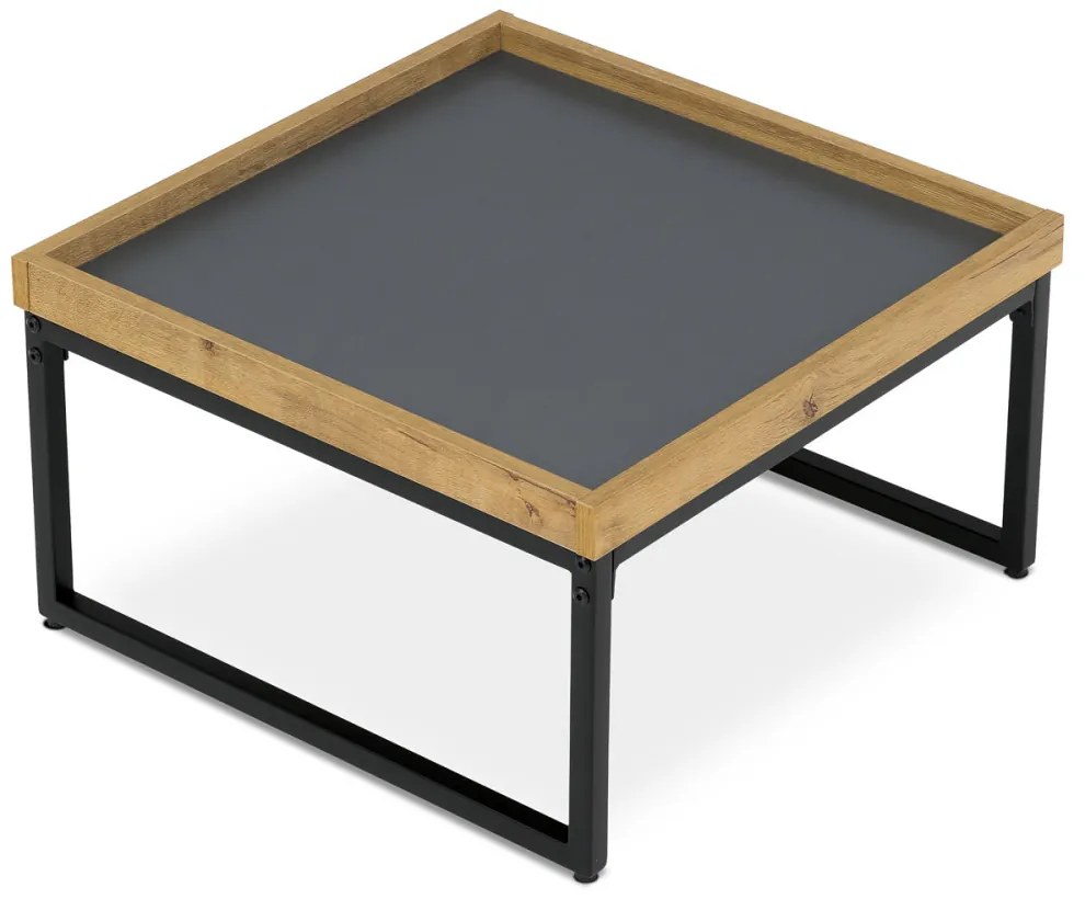 Măsuță De Cafea Gri Cu Decor Din Stejar CT-612
