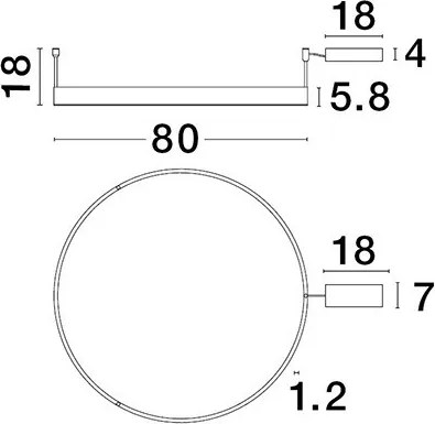 NOVA LUCE 9063605 MOTIF Kerek Mennyezeti Lámpa LED IP20