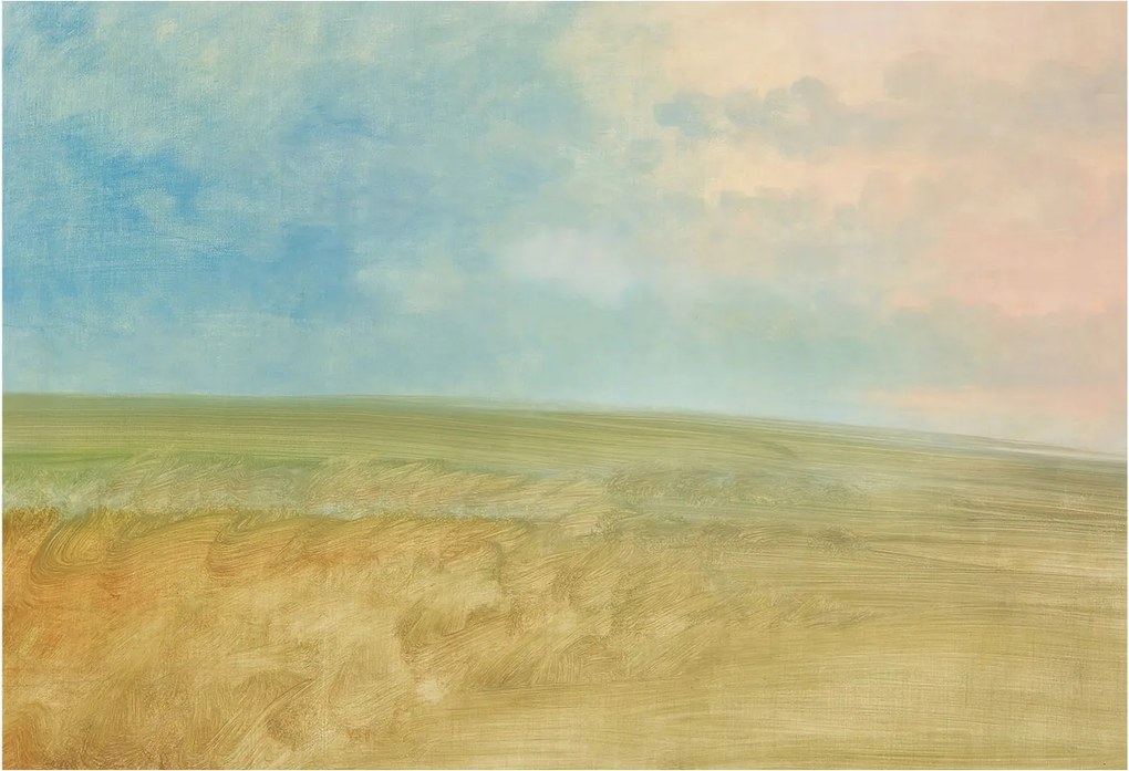 Flizelin tapéta falra Prémium pasztell mezők 152x104