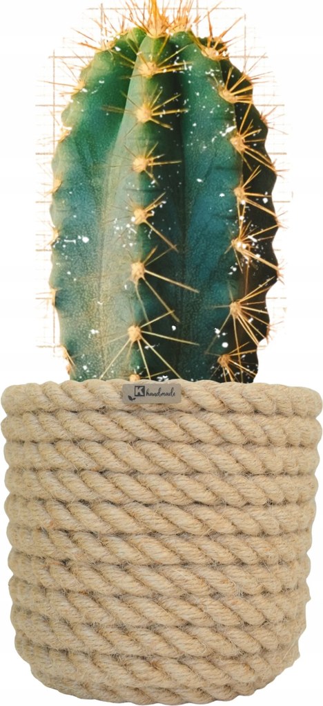 15 Boho dekoratív virágtartó vastag juta zsinór Lina kézi készítés