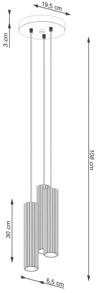 Fehér függőlámpa ø 19,5 cm Gleam – Sollux