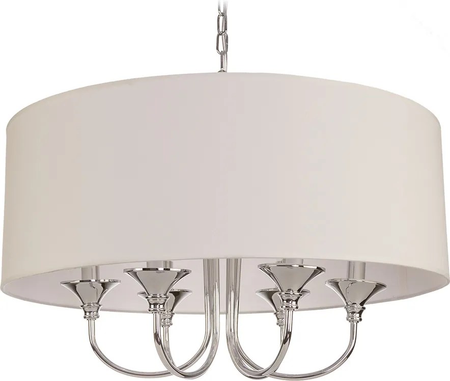 COSMOLIGHT P06512CH-WH ABU DHABI Ernyős Függesztett Lámpa Fehér, Króm E14 IP20