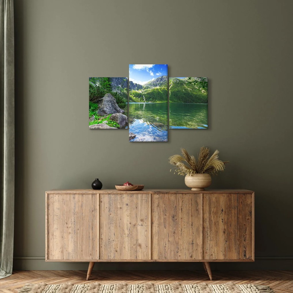 Tó a Tátrában képe (90x60 cm)