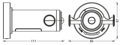 Ledvance - Fürdőszobai fali akasztó LED háttérvilágítással IP44 3xAAA
