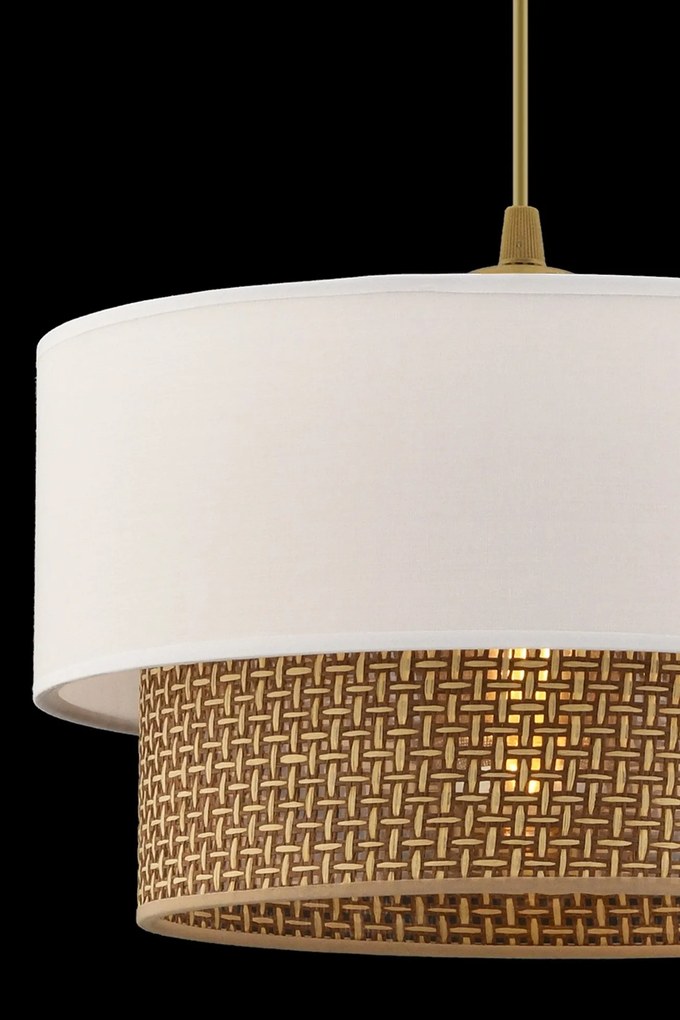 Függőlámpa, Echo - Beige, Fehér