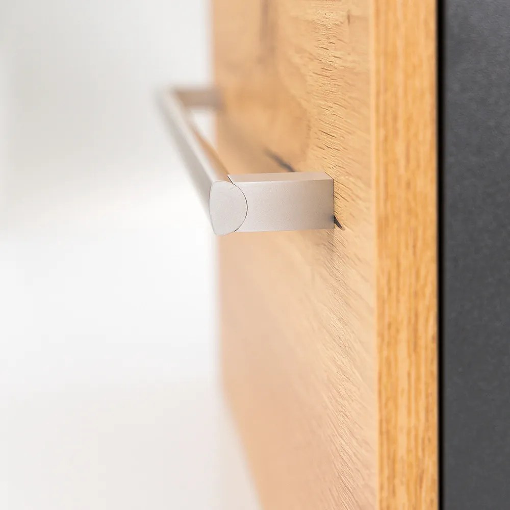 Vario Clam 100 alsó szekrény mosdóval antracit-tölgy