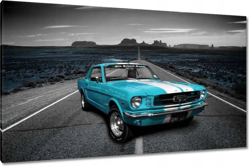 Vászonkép 120x70 Kék Ford Mustang