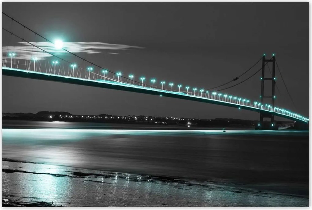 Poszterek 120x80 Kék fények az éjszakában