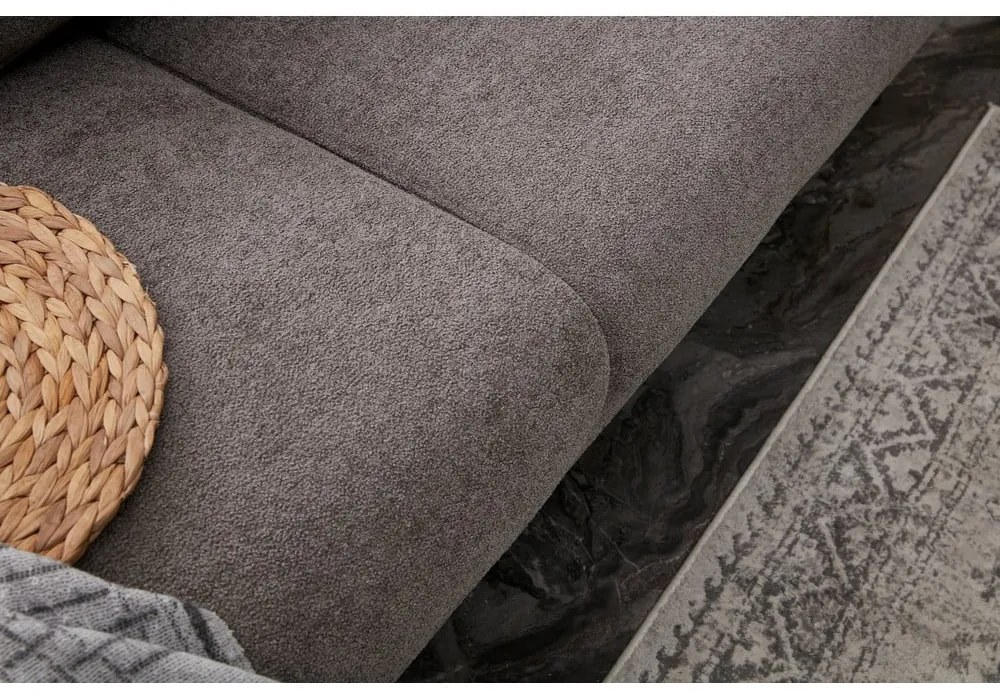 Szürke sarokkanapé (bal oldali-heverő résszel) Simena – Balcab Home