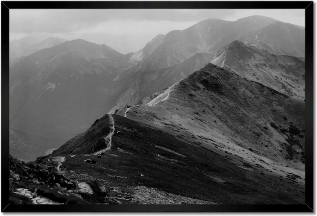 Poszterek keretben 60x40 Tátra Lengyel hegyek Kilátás