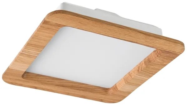 LED Beépíthető lámpa WOODY SPOT LED/17W/230V 3000K tölgy 18,5x18,5 cm