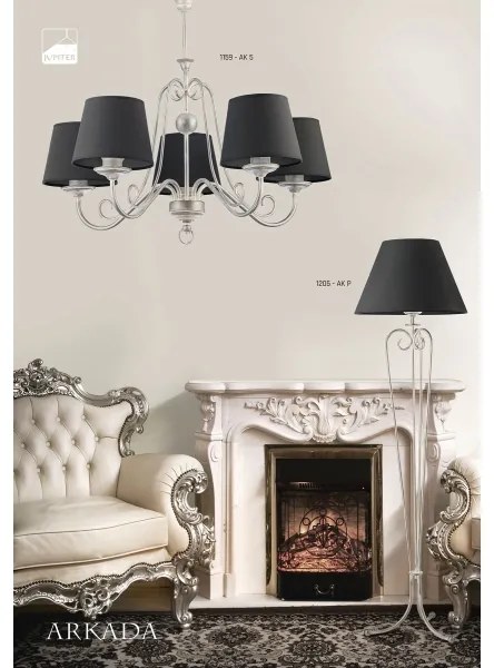Jupiter 1159 - AK5 - Mennyezeti függesztékes lámpa ARKADA 5xE27/60W/230V