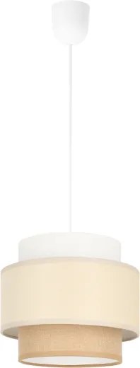 Brilagi - Kábeles függeszték RESNA 1xE27/60W/230V átm. 20 cm krémszínű/bézs